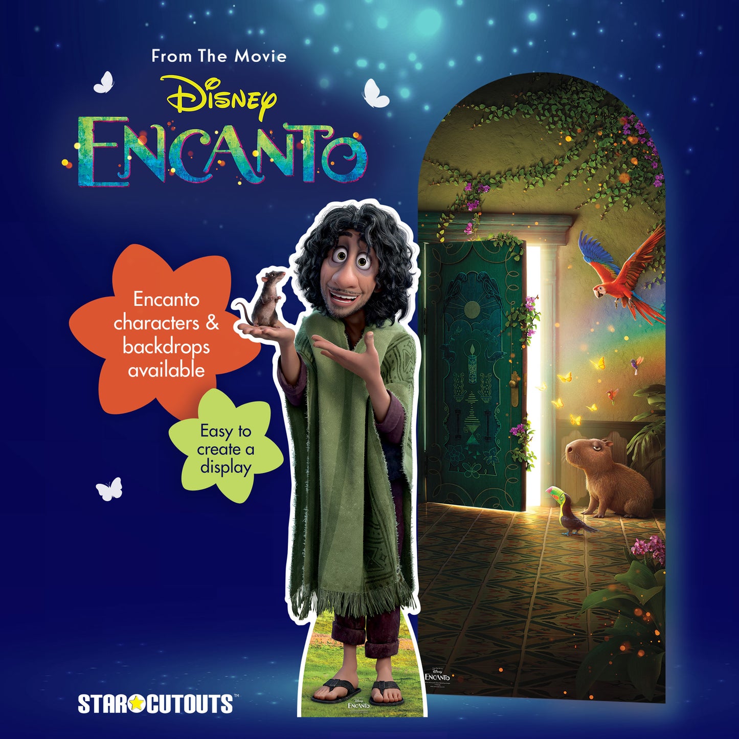 SC4318 Encanto Door Backdrop Single Cardboard Cut Out Height 194cm