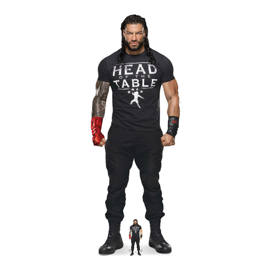 SC4326 Roman Reigns Head Table WWE Cardboard Cut Out Height 192cm - mycardboardcutout