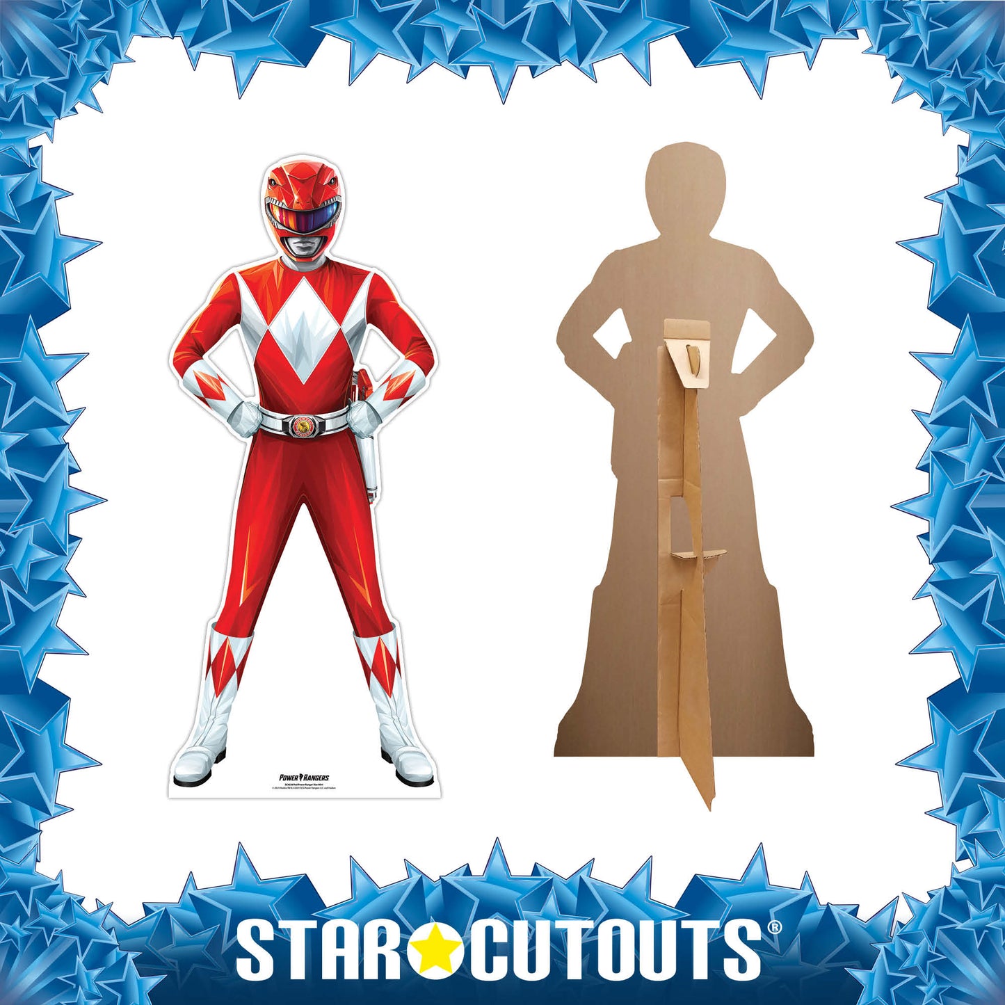 Power Ranger Red Star Mini Cardboard Cutout - mycardboardcutout