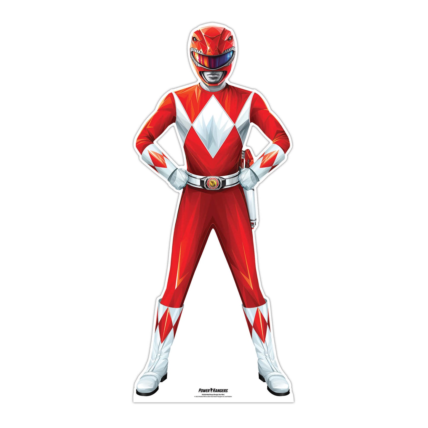 Power Ranger Red Star Mini Cardboard Cutout - mycardboardcutout