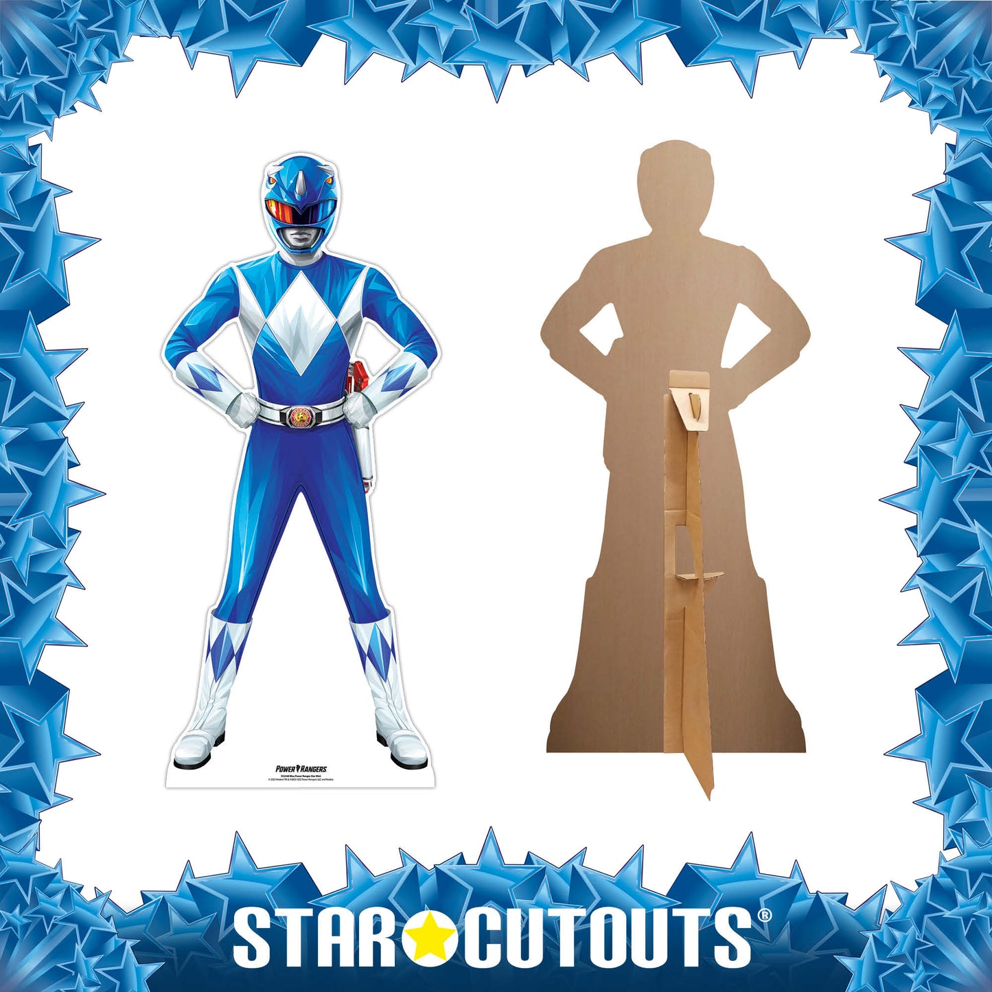Power Ranger Blue Star-Mini Cardboard Cutout - mycardboardcutout