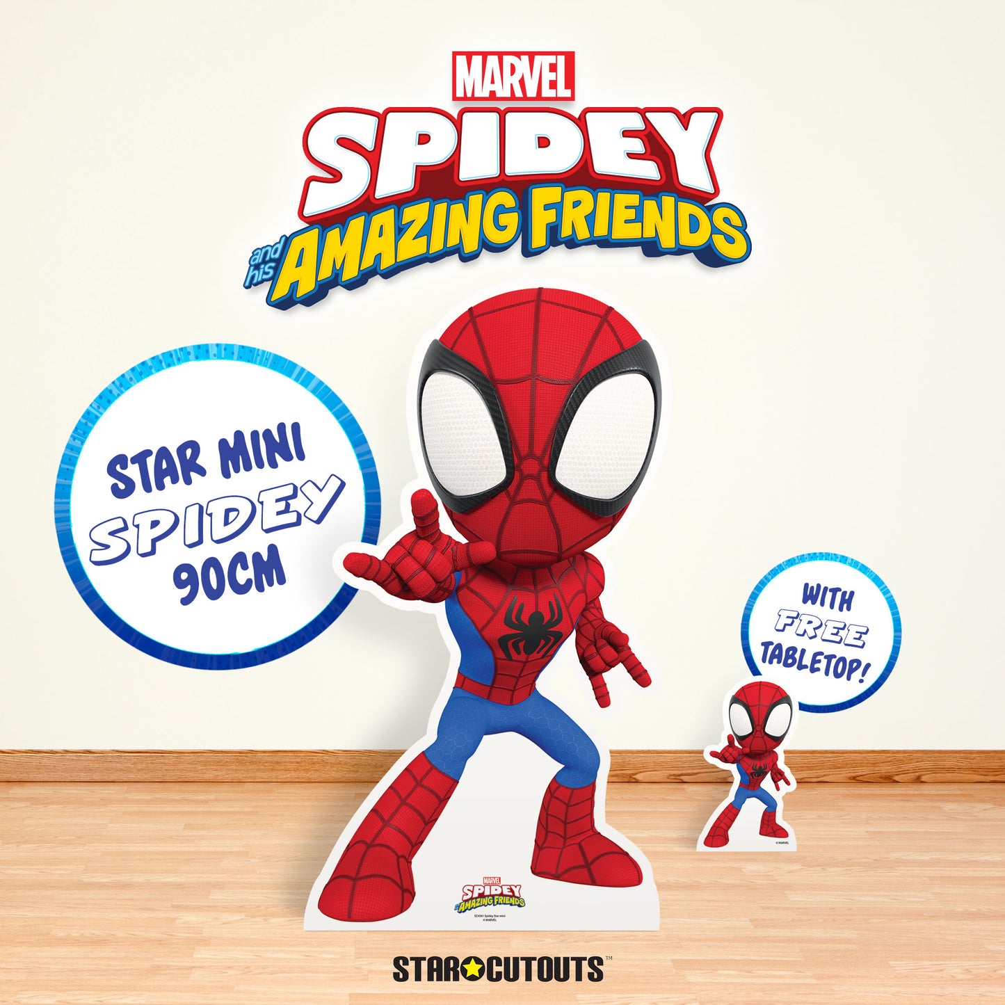 SC4341 Spider- Man Spidey and His Amazing Friends  Cardboard Cutout Height 92cm