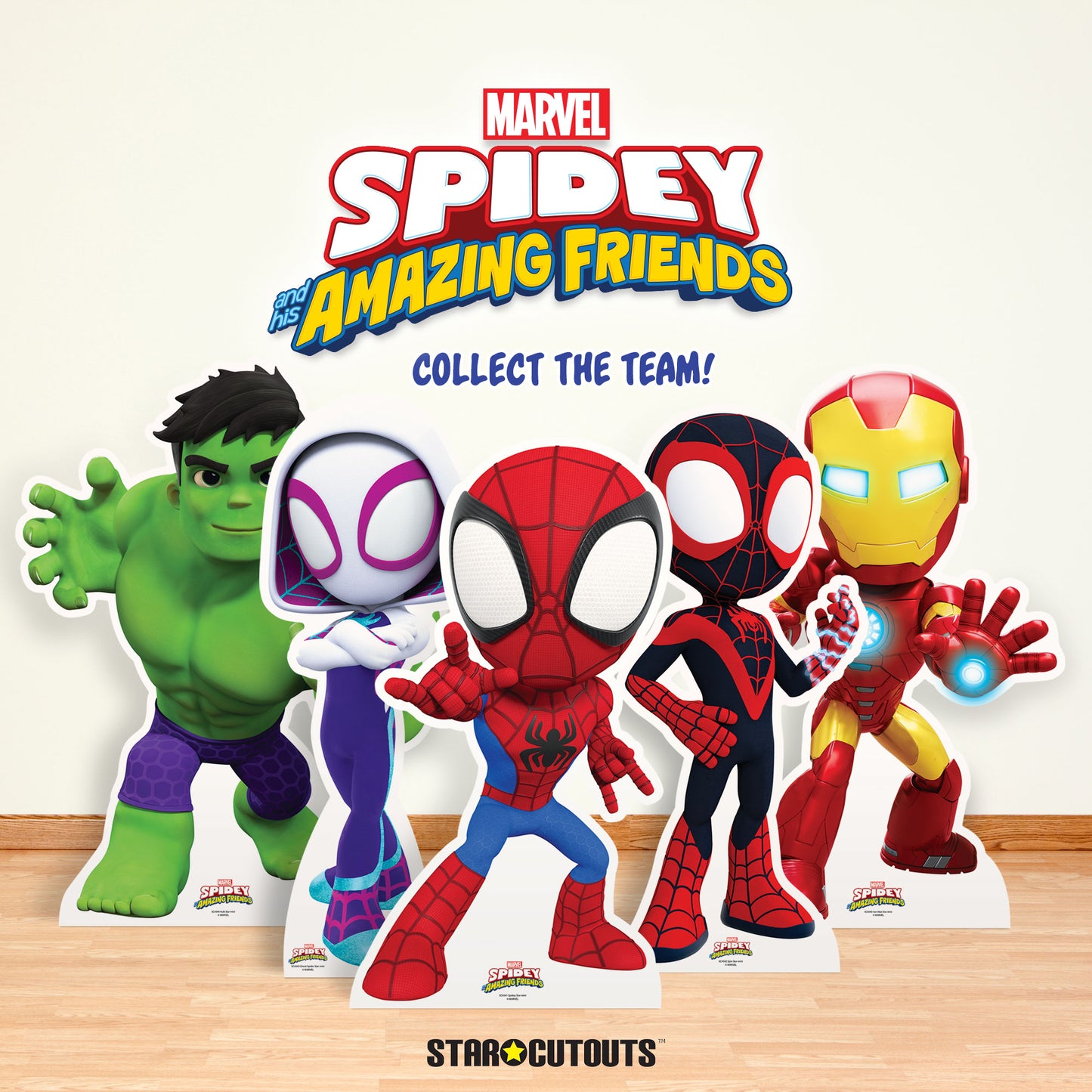 SC4342 Spin Spidey and His Amazing Friends  Cardboard Cutout Height 92cm