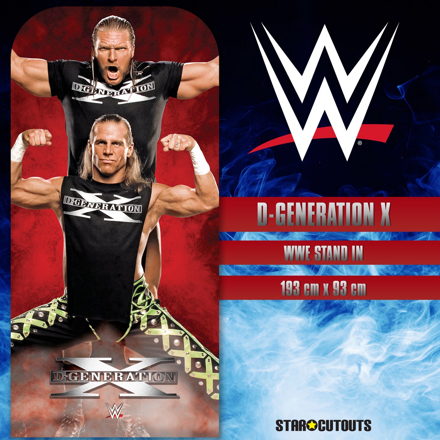 SC4347 D-Generation X WWE Stand In Cardboard Cut Out Height 193cm - mycardboardcutout