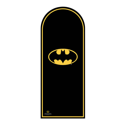 SC4349 Batman Logo Backdrop Single Cardboard Cut Out Height 194cm - mycardboardcutout