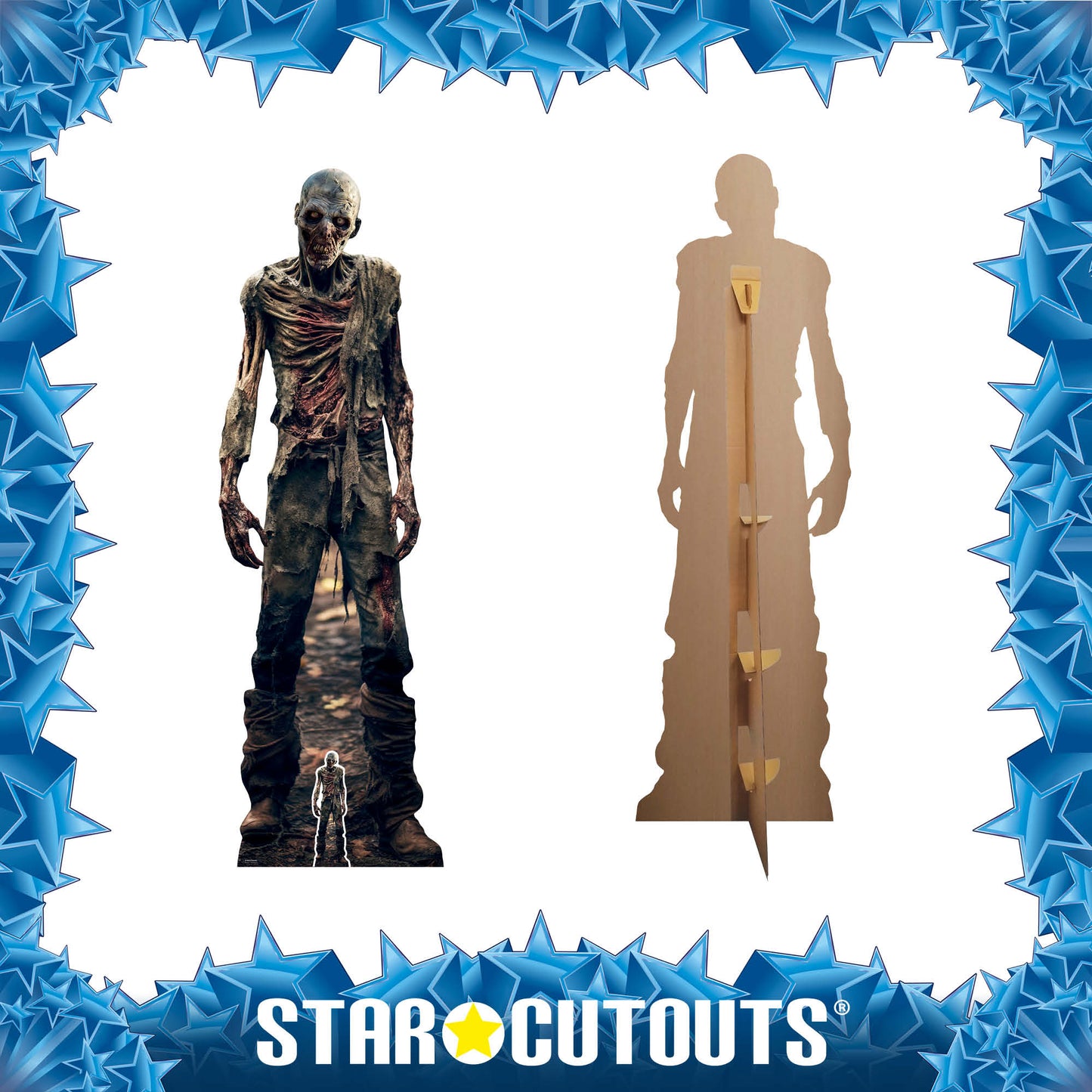 SC4352 Zombie Skeleton Cardboard Cut Out Height 185cm - mycardboardcutout