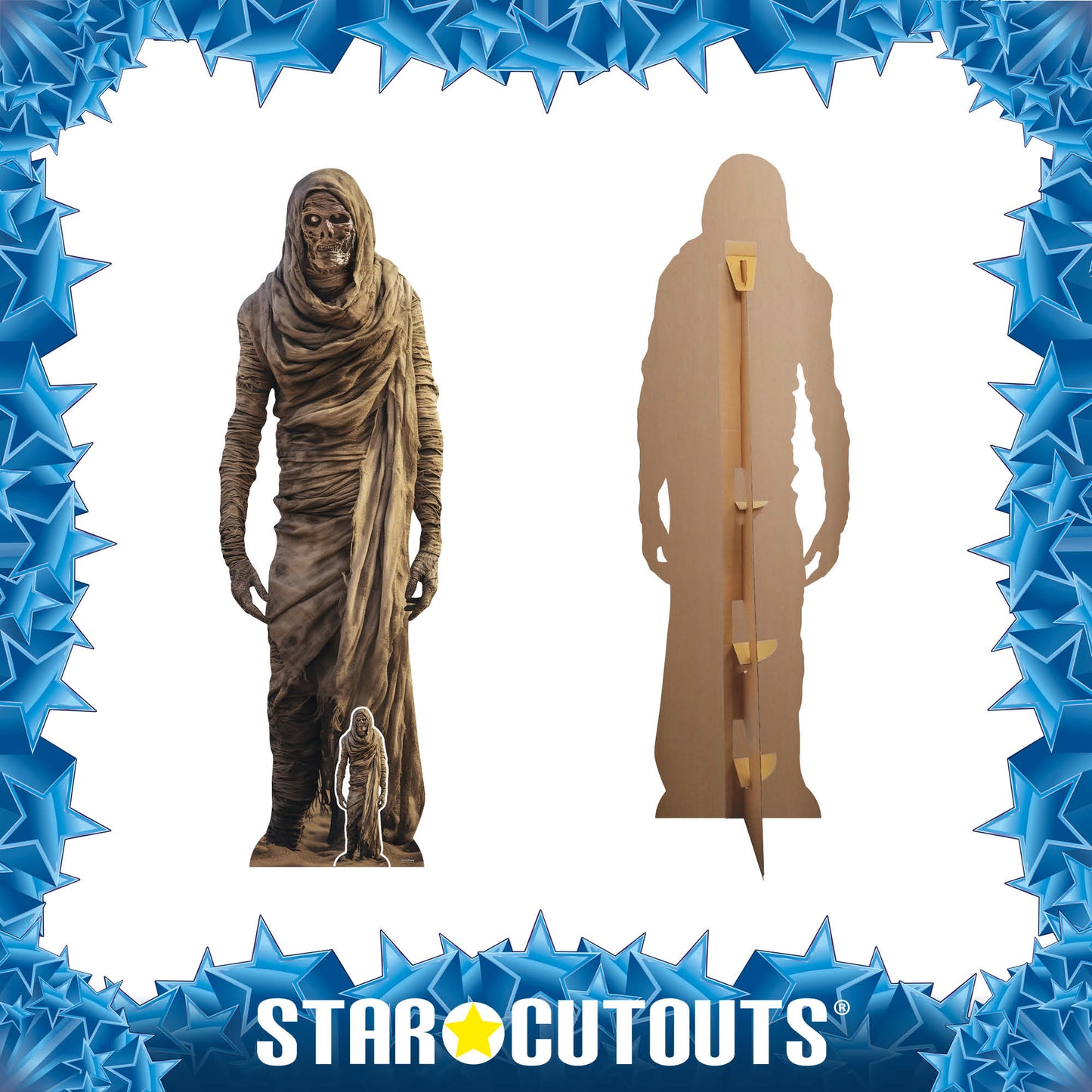 SC4353 Mummy Skeleton Cardboard Cut Out Height 175cm - mycardboardcutout