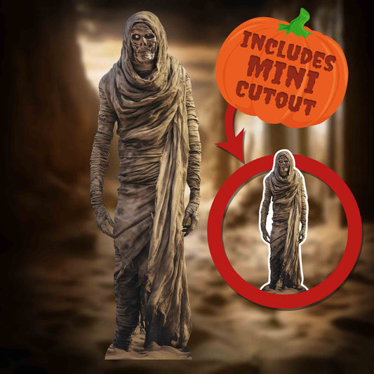 SC4353 Mummy Skeleton Cardboard Cut Out Height 175cm - mycardboardcutout