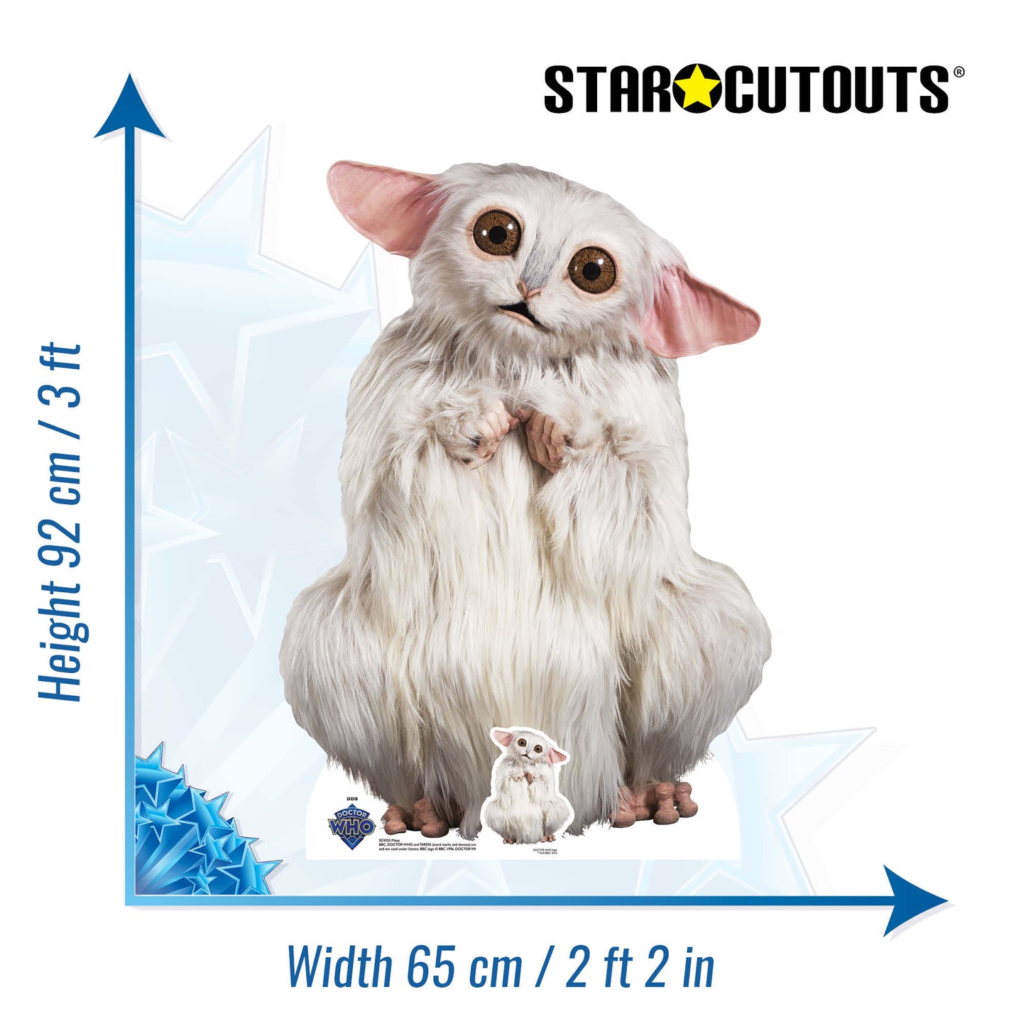SC4355 The Meep Cardboard Cut Out Height 92cm - mycardboardcutout