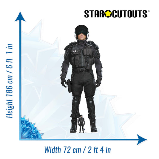 SC4356 UNIT soldier Cardboard Cut Out Height 186cm - mycardboardcutout