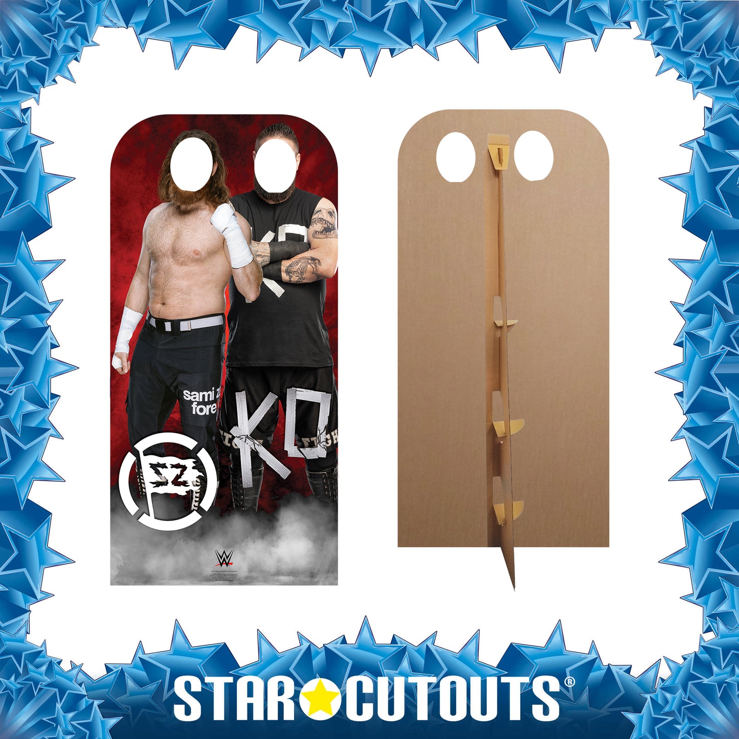 SC4364 Owens and Zayn WWE Stand In Cardboard Cut Out Height 193cm - mycardboardcutout