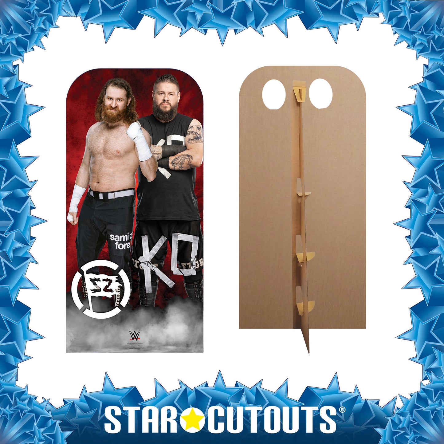 SC4364 Owens and Zayn WWE Stand In Cardboard Cut Out Height 193cm - mycardboardcutout