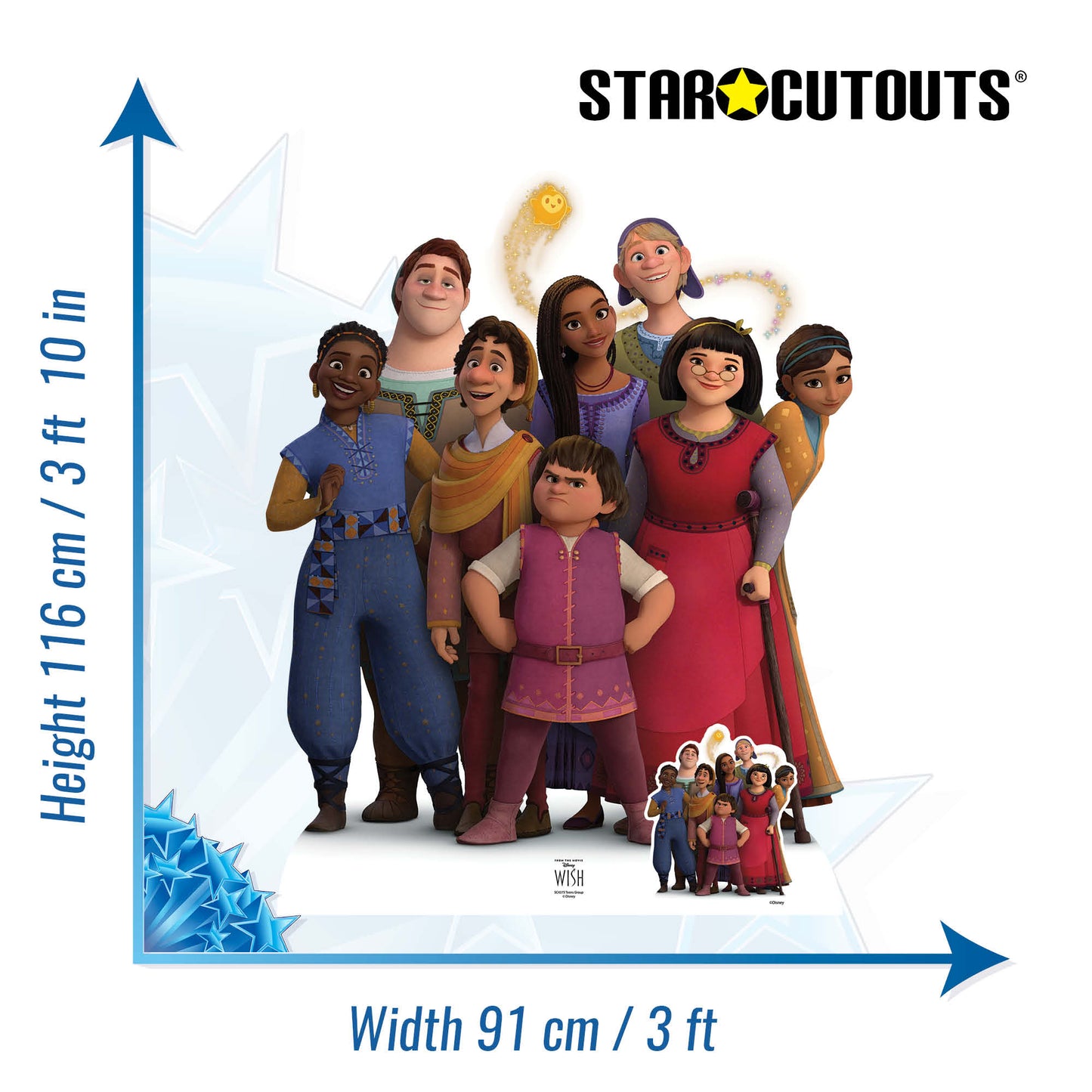 SC4375 Teens Group WISH Cardboard Cut Out Height 116cm