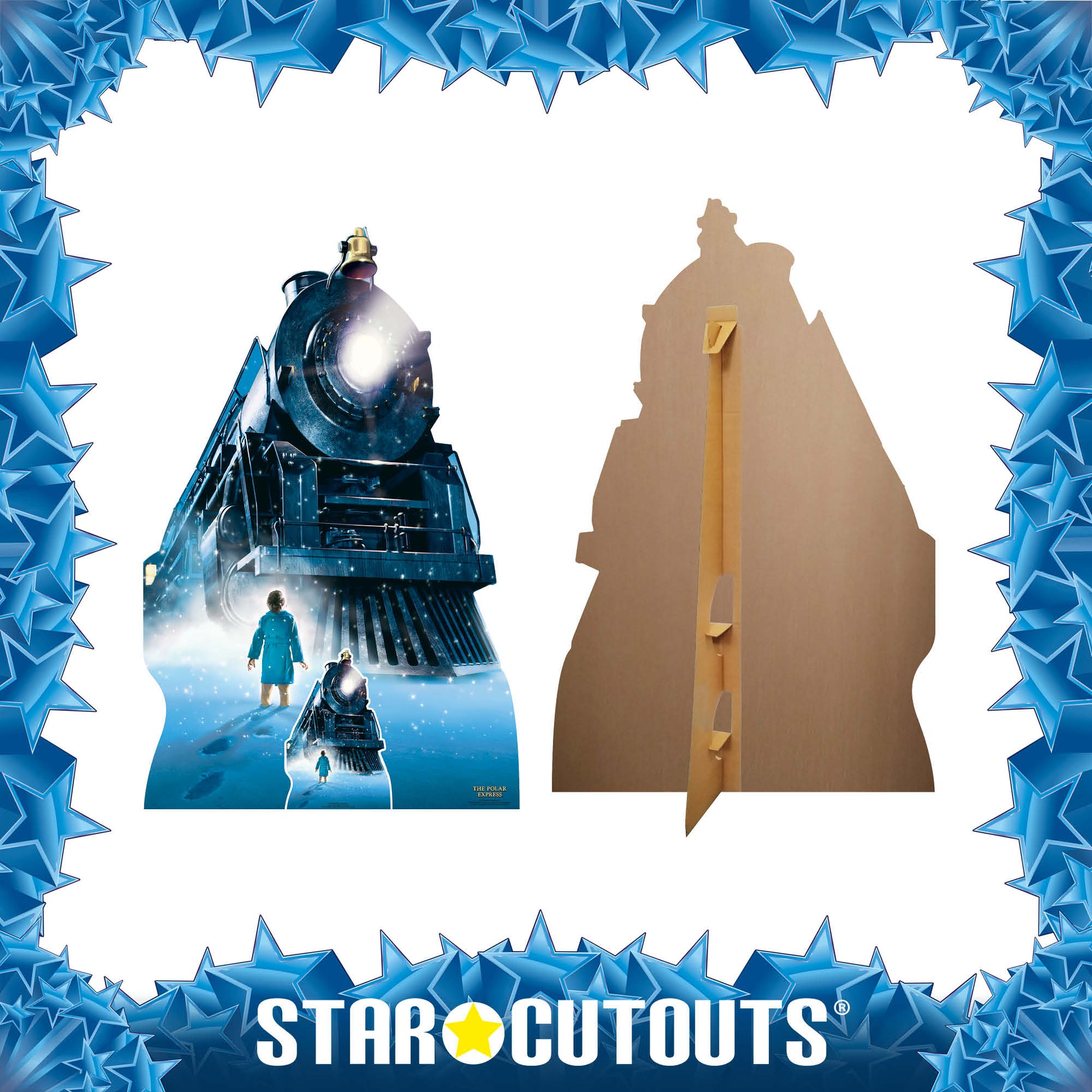 SC4380 Polar Express Train Cardboard Cut Out Height 142cm - mycardboardcutout