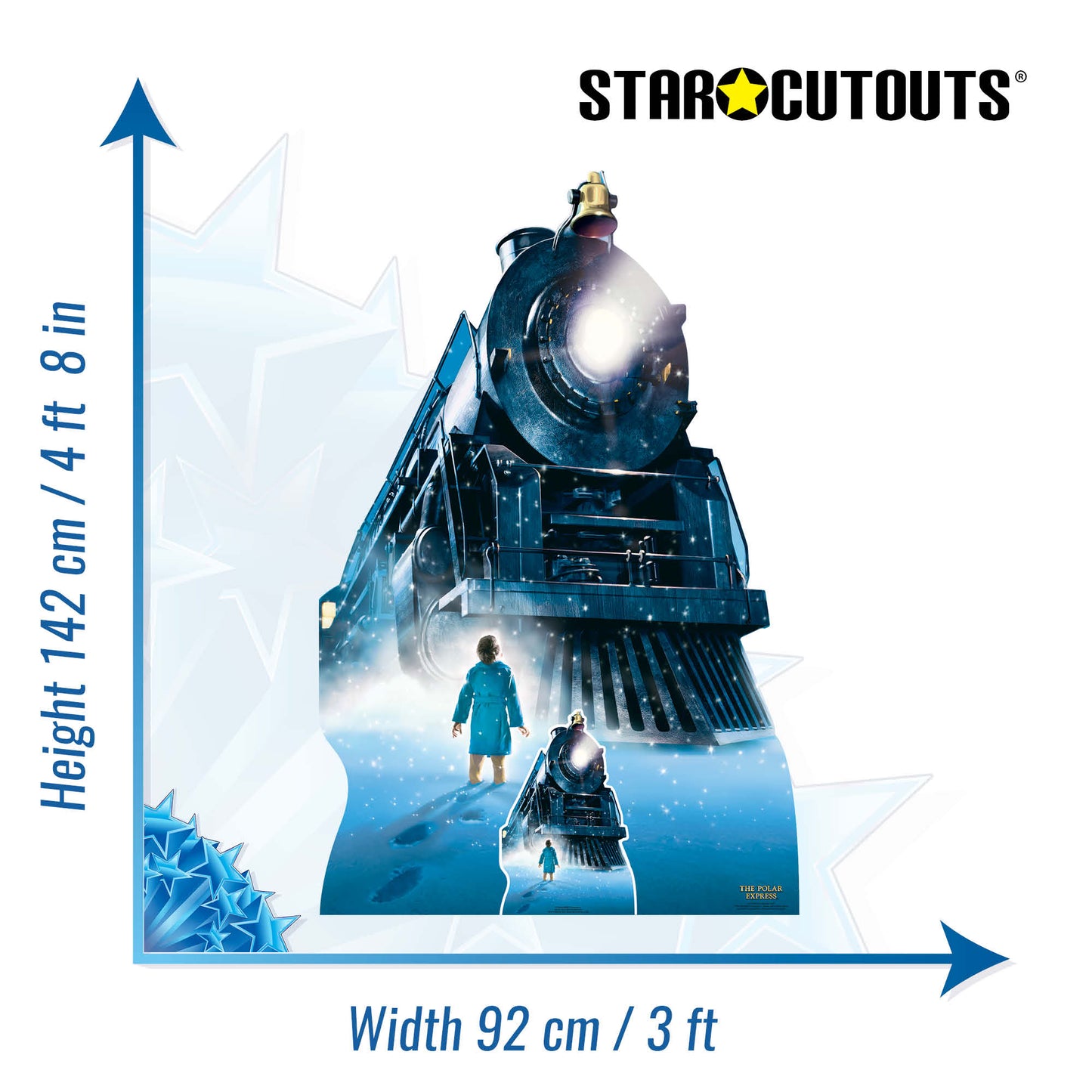 SC4380 Polar Express Train Cardboard Cut Out Height 142cm - mycardboardcutout