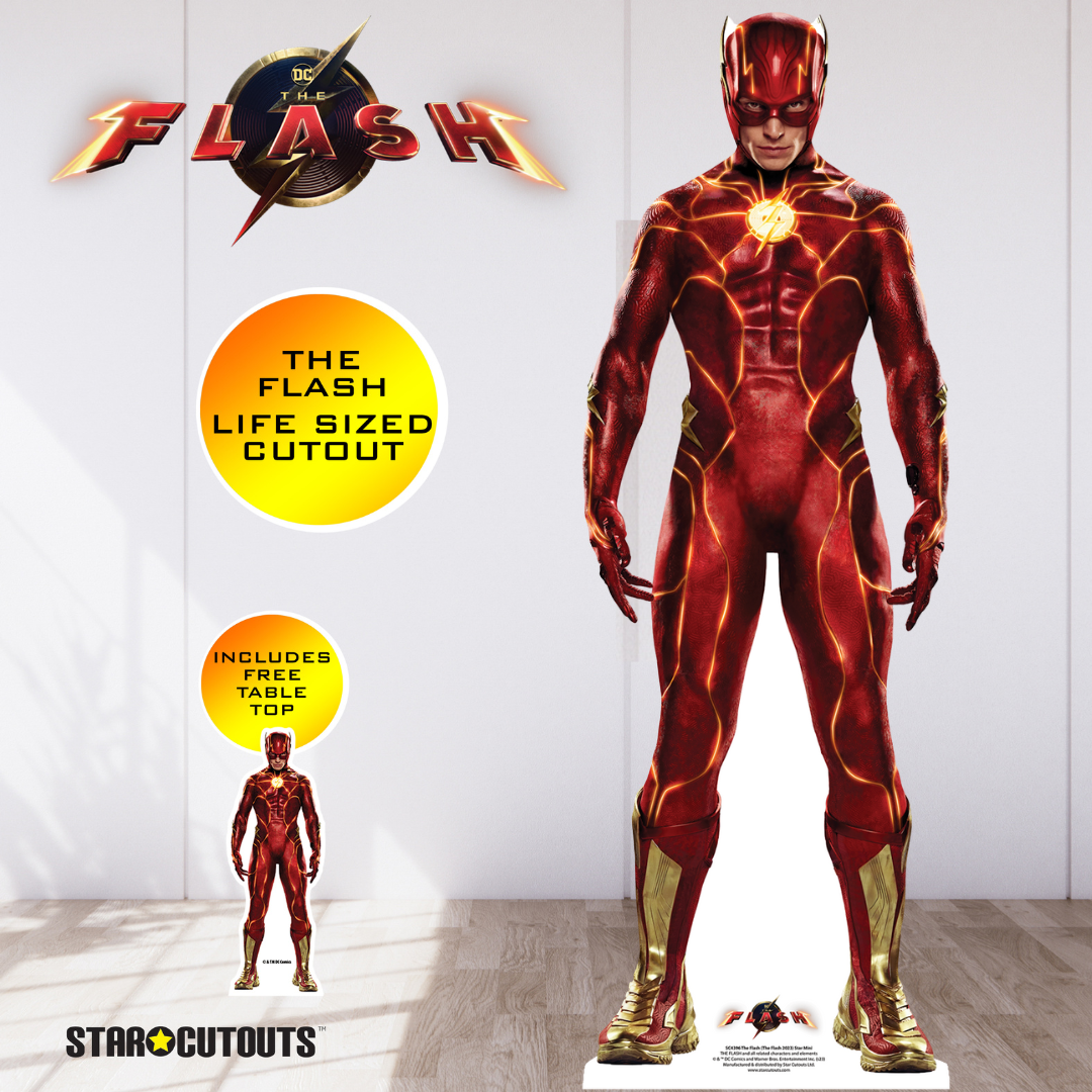 The Flash DC Ezra Miller Live Action 2023 Cardboard Cutout - mycardboardcutout