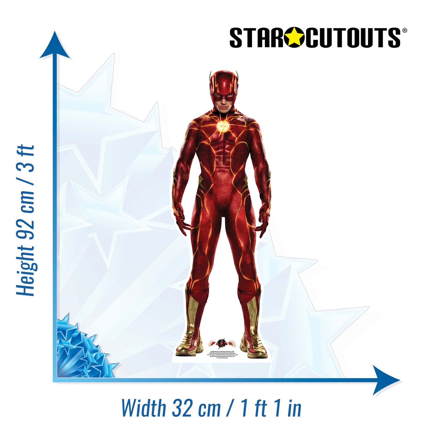 The Flash 2023 Star Mini Ezra Miller Cardboard Cutout