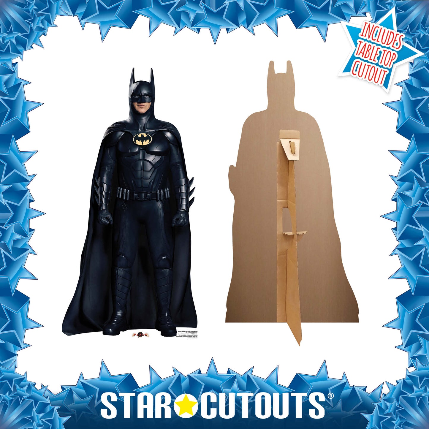 Batman The Flash Michael Keaton 2023 Star Mini Cardboard Cutout - mycardboardcutout