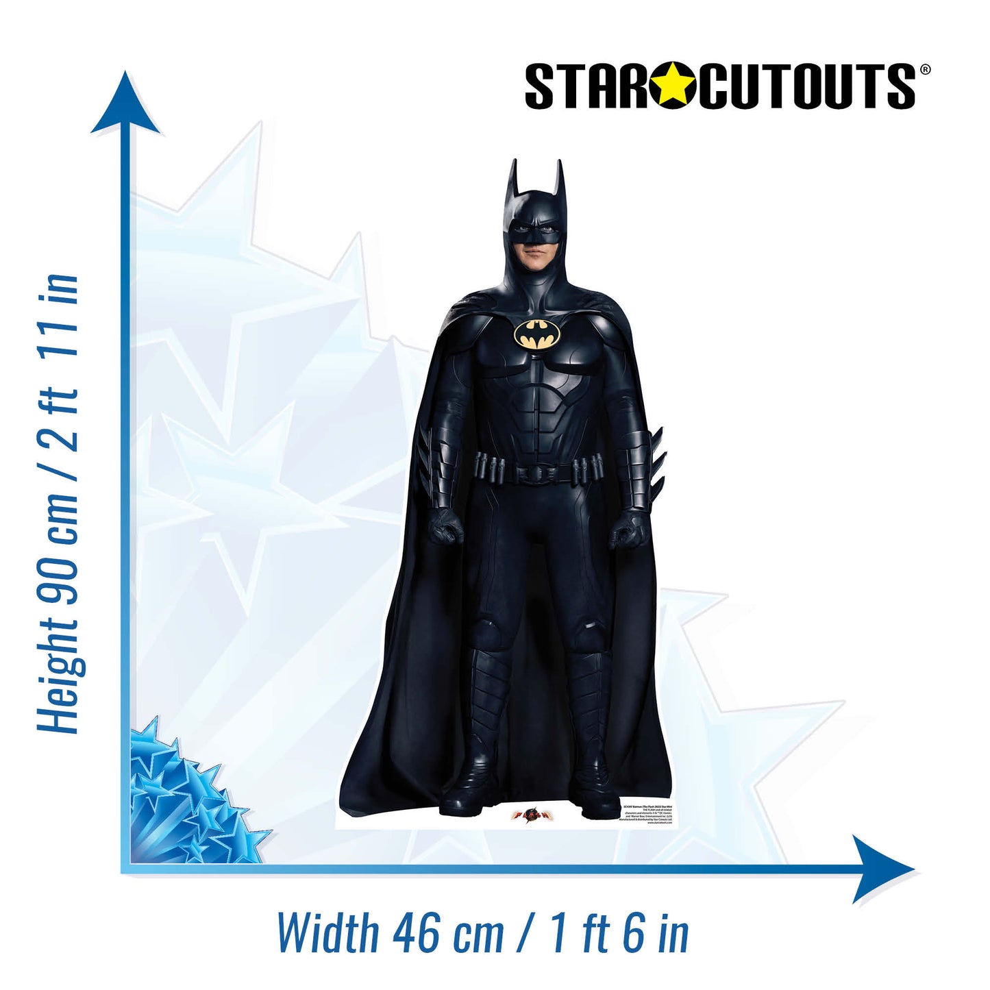 Batman The Flash Michael Keaton 2023 Star Mini Cardboard Cutout - mycardboardcutout