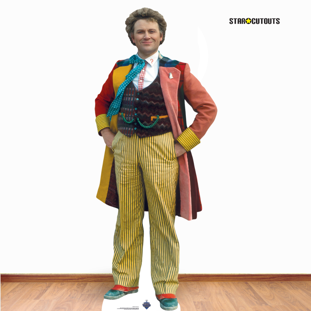 SC4400 The Sixth Doctor Incarnation Colin Baker Cardboard Cut Out Height 183cm - mycardboardcutout