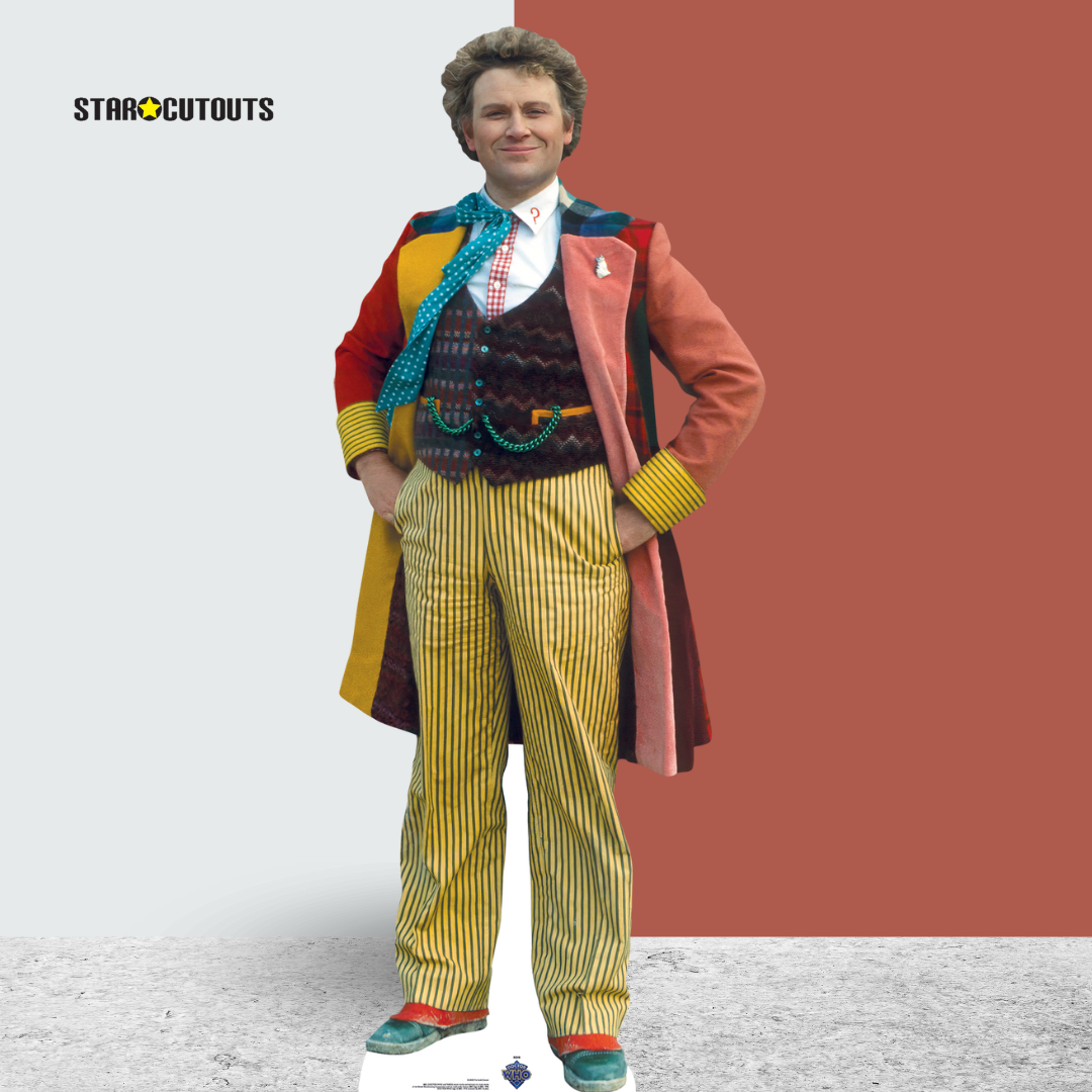 SC4400 The Sixth Doctor Incarnation Colin Baker Cardboard Cut Out Height 183cm - mycardboardcutout