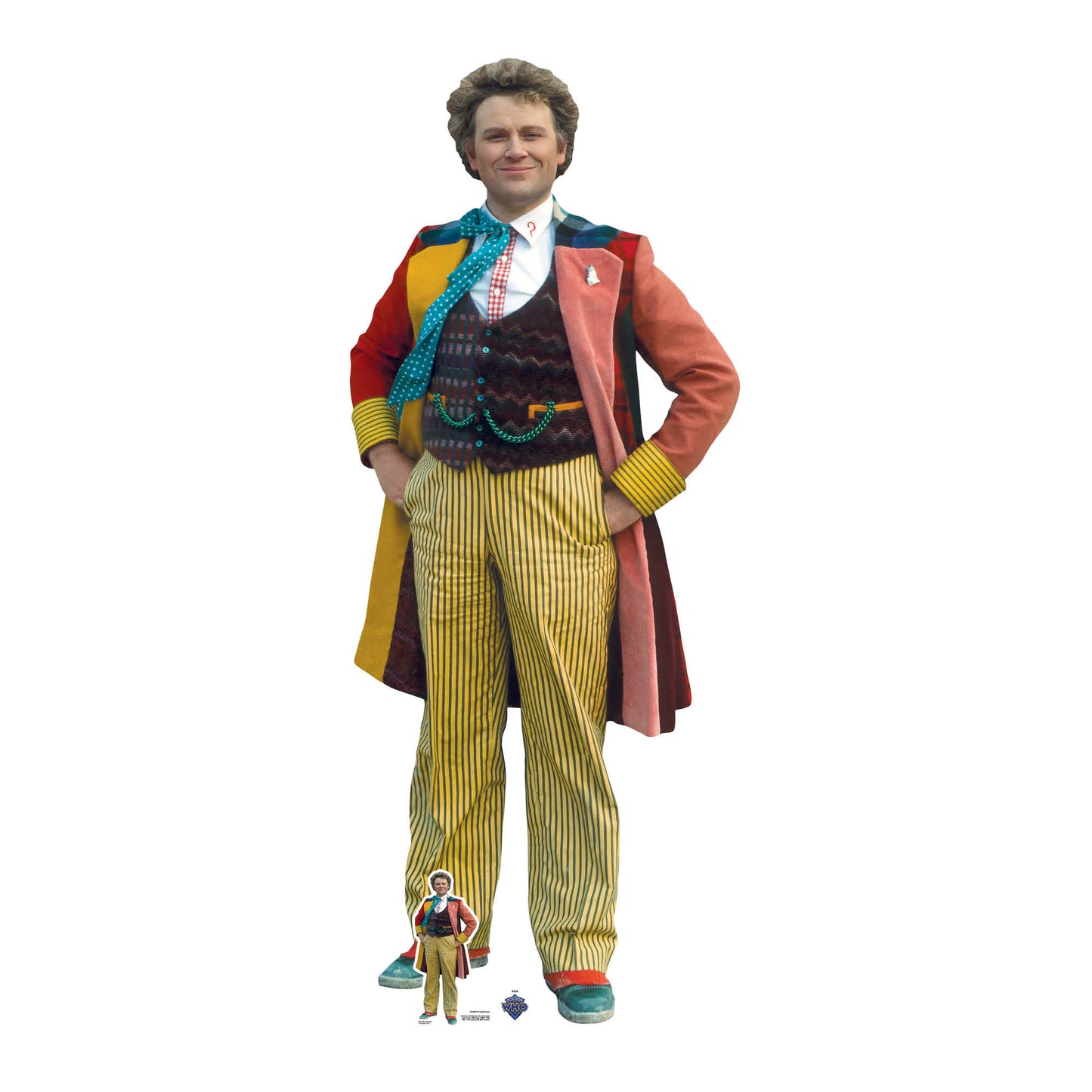 SC4400 The Sixth Doctor Incarnation Colin Baker Cardboard Cut Out Height 183cm - mycardboardcutout