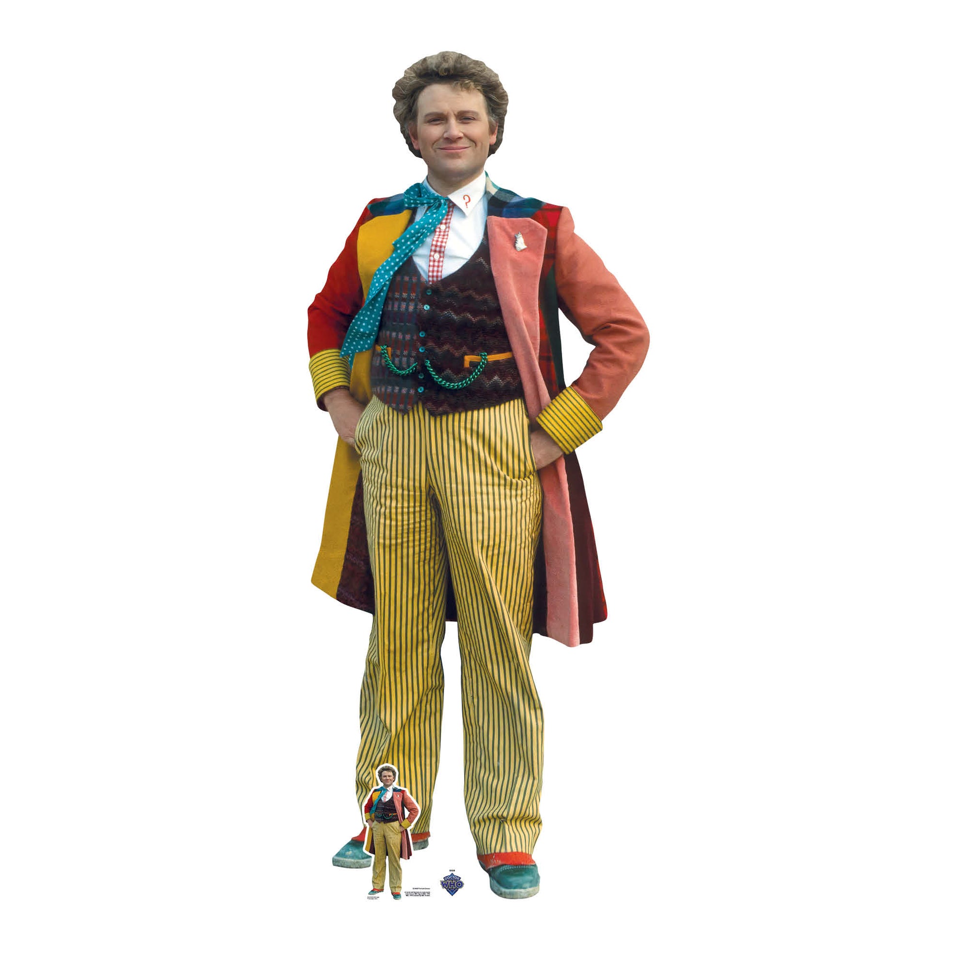 SC4400 The Sixth Doctor Incarnation Colin Baker Cardboard Cut Out Height 183cm - mycardboardcutout