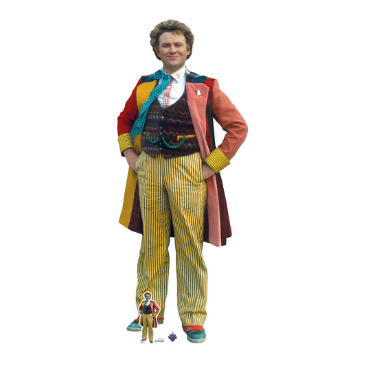 SC4400 The Sixth Doctor Incarnation Colin Baker Cardboard Cut Out Height 183cm - mycardboardcutout