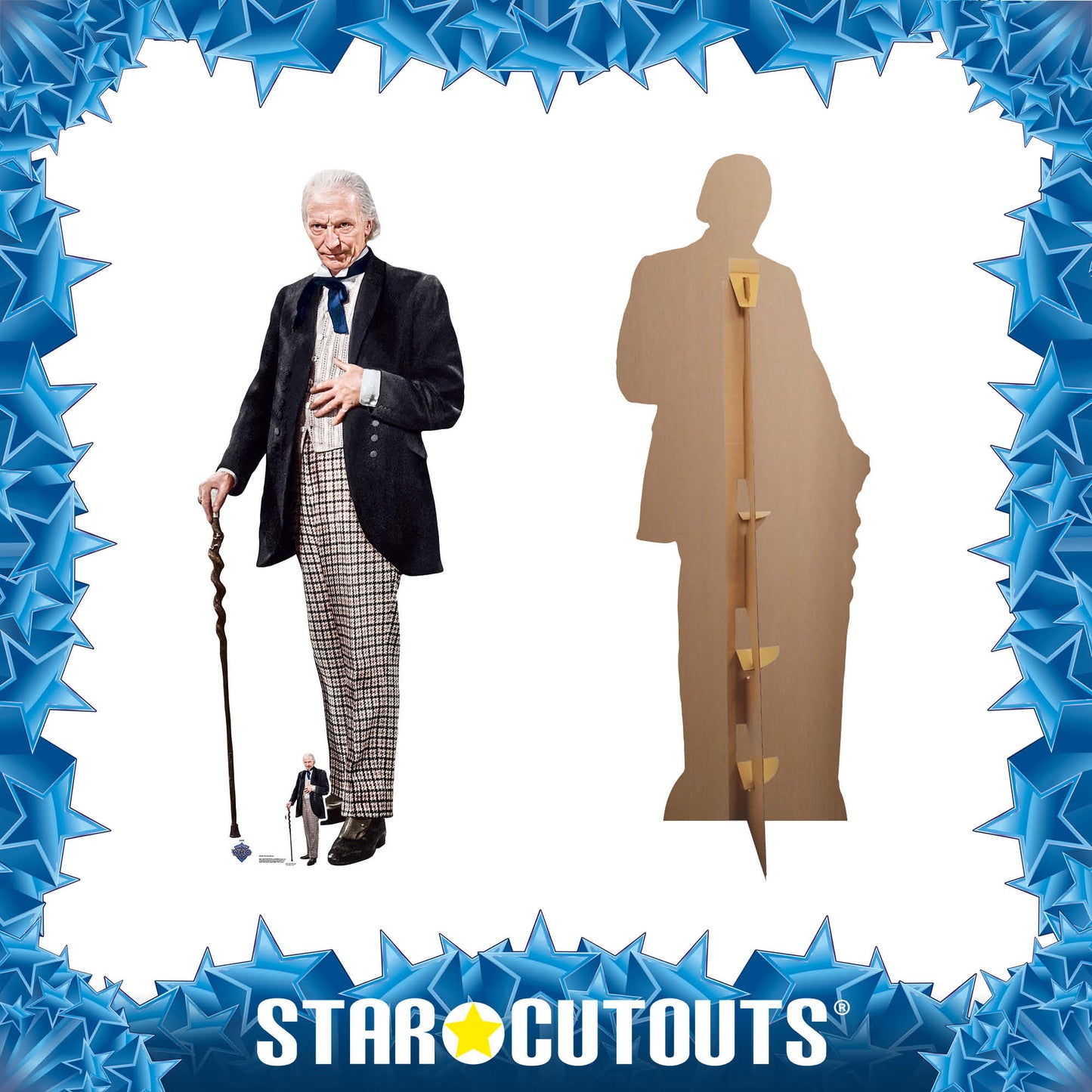 SC4401 First Doctor William Hartnell Cardboard Cut Out Height 174cm - mycardboardcutout