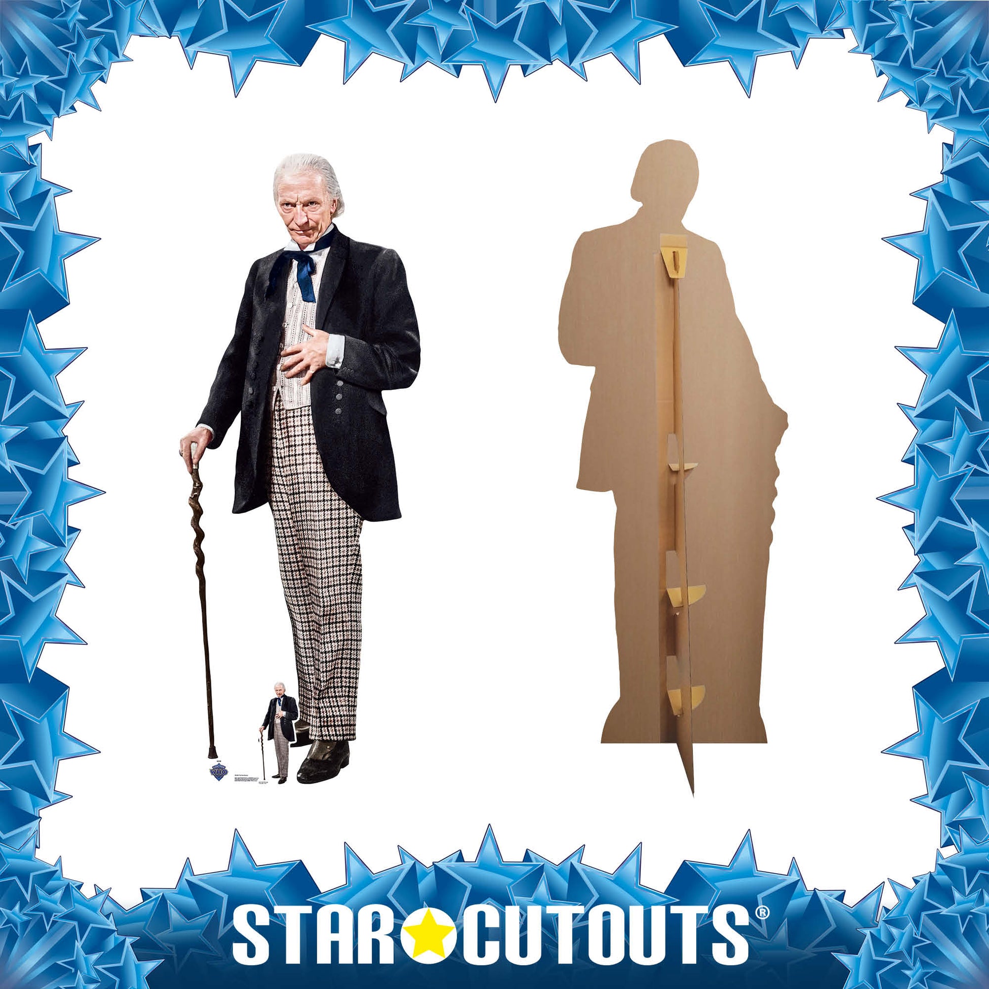 SC4401 First Doctor William Hartnell Cardboard Cut Out Height 174cm - mycardboardcutout