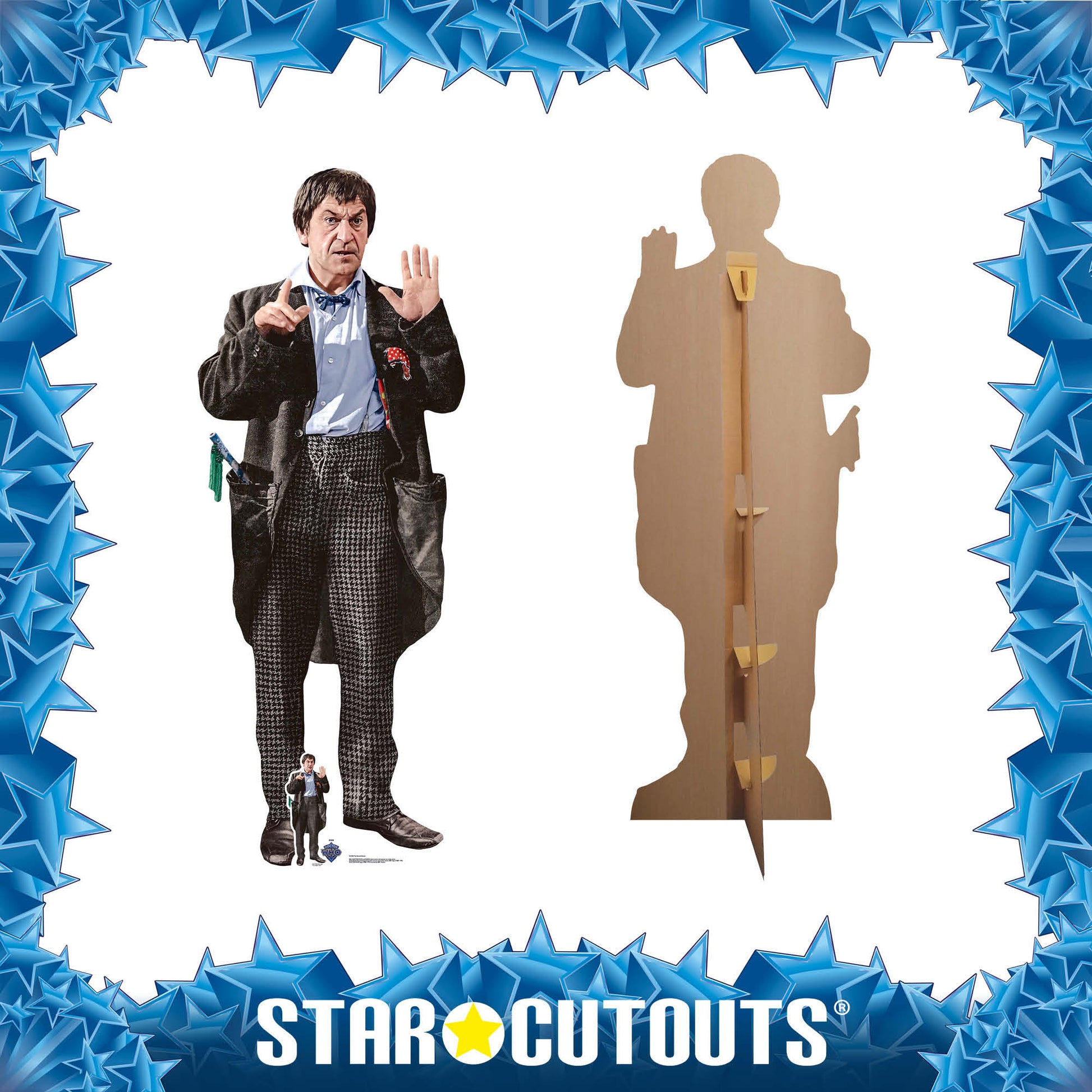 SC4402 Second Doctor Patrick Troughton Cardboard Cut Out Height 171cm - mycardboardcutout
