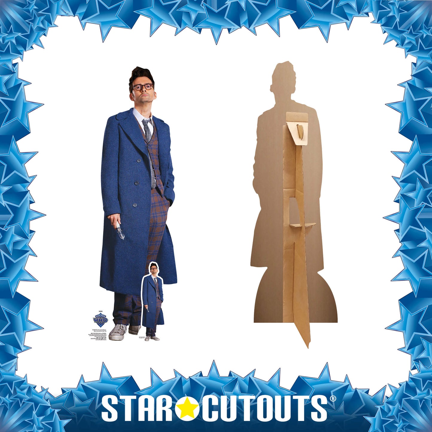 SC4403 14th Doctor Who Sonic Screwdriver David Tennant Star Mini Cardboard Cut Out Height 93cm - mycardboardcutout