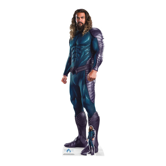 SC4407 Aquaman Blue Suit Jason Momoa Cardboard Cut Out Height 192cm - mycardboardcutout