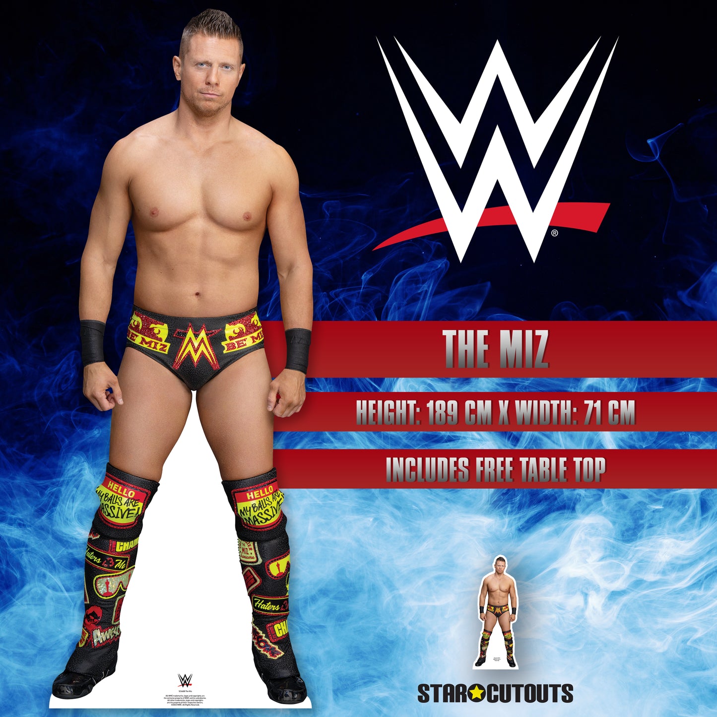 SC4408 The Miz WWE Cardboard Cut Out Height 189cm - mycardboardcutout
