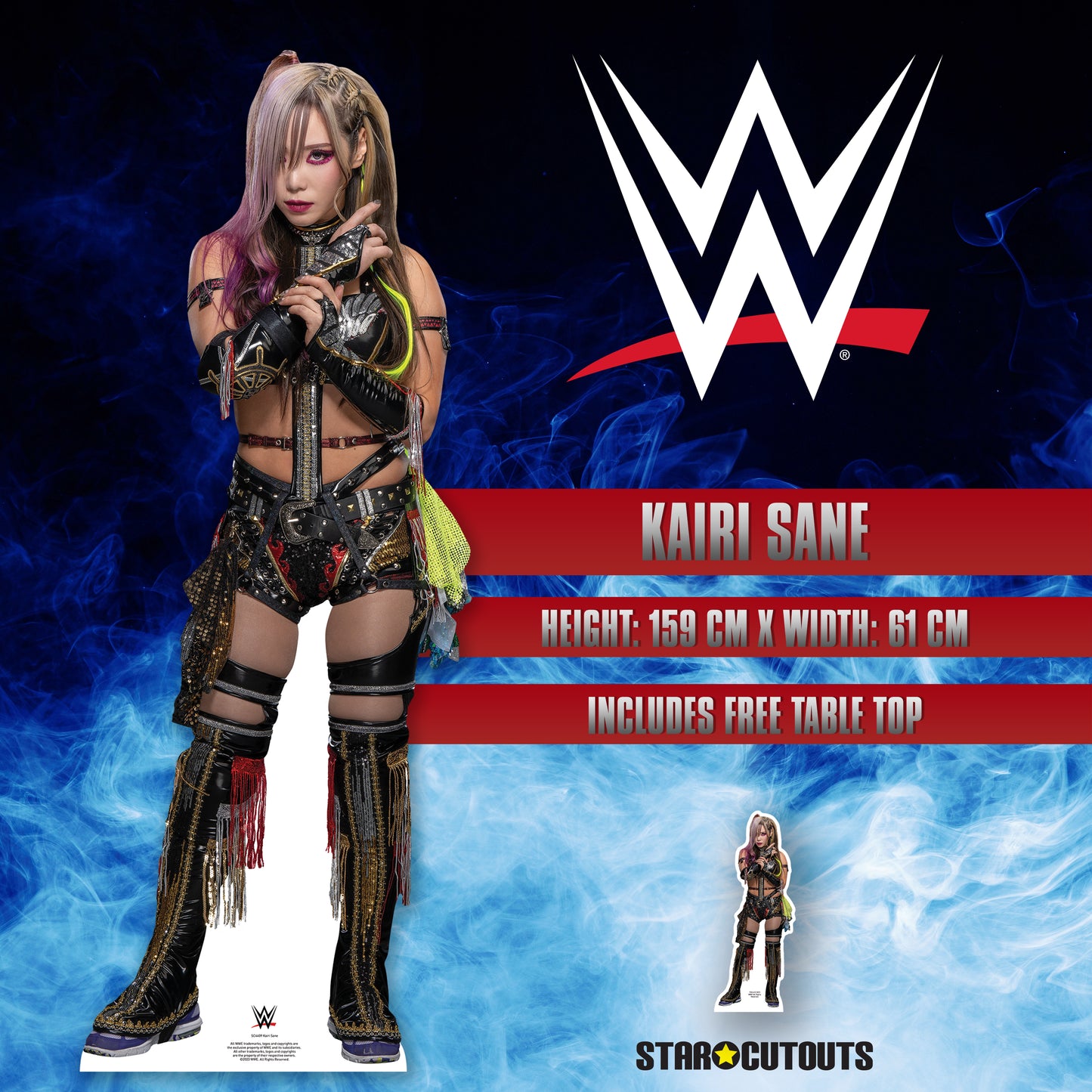 SC4409 Kairi Sane WWE Cardboard Cut Out Height 159cm