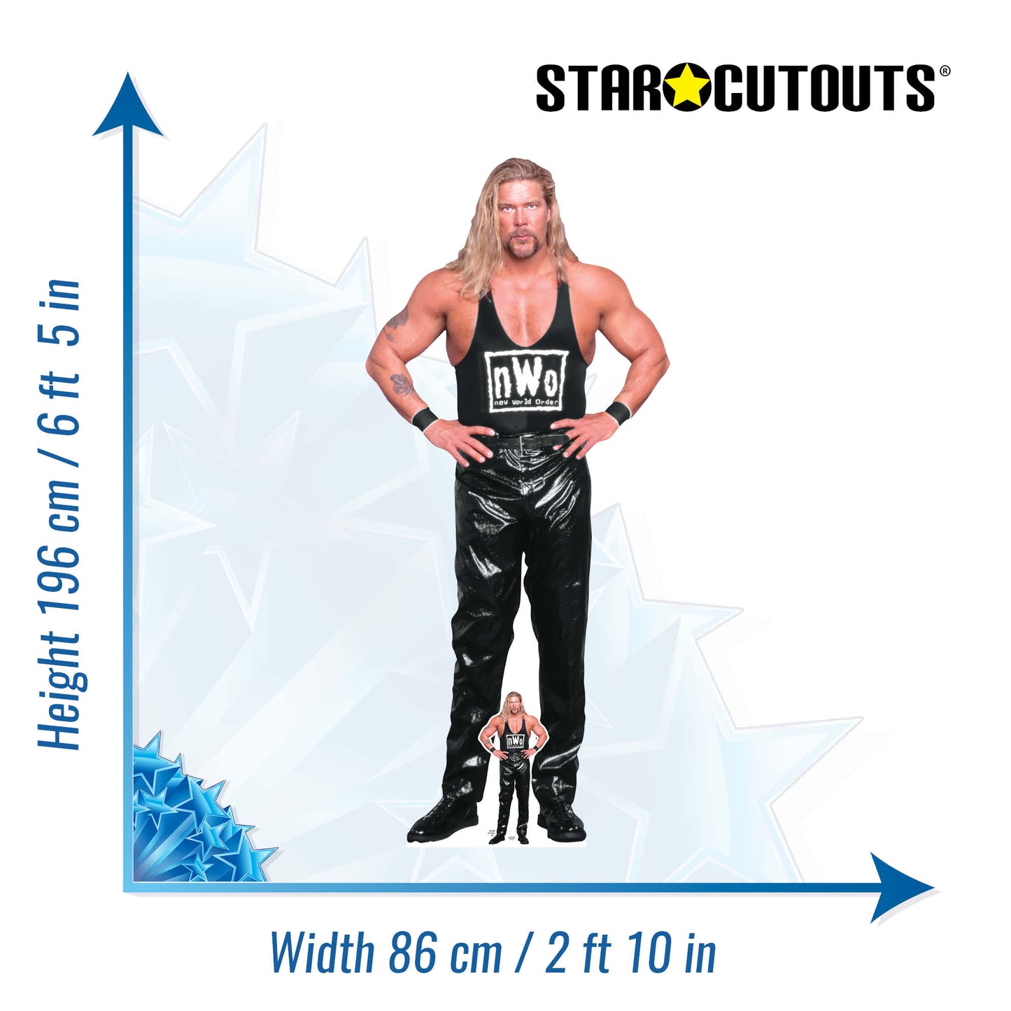 SC4413 Kevin Nash NWO WWE Cardboard Cut Out Height 196cm