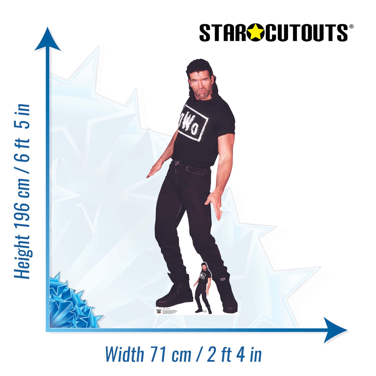 SC4415 Scott Hall NWO WWE Cardboard Cut Out Height 196cm