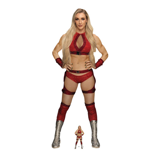 SC4429 Charlotte Flair Red Cardboard Cut Out Height 179cm - mycardboardcutout