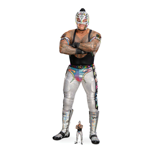 SC4430 Rey Mysterio Silver Cardboard Cut Out Height 173cm - mycardboardcutout