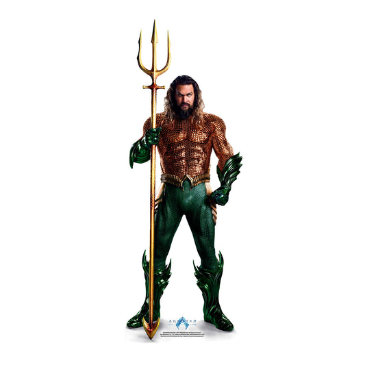 SC4434 Aquaman Lost Kingdom Jason Momoa Star Mini Cardboard Cut Out Height 93cm - mycardboardcutout