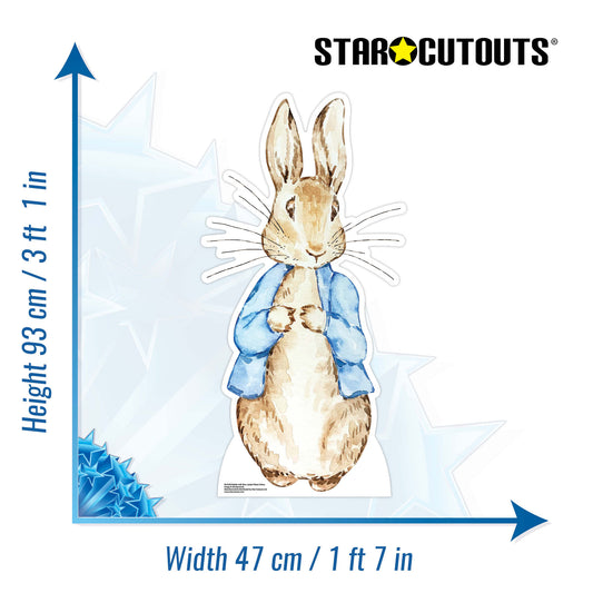 SC4440 Rabbit Blue Jacket Cardboard Cut Out Height 93cm - mycardboardcutout