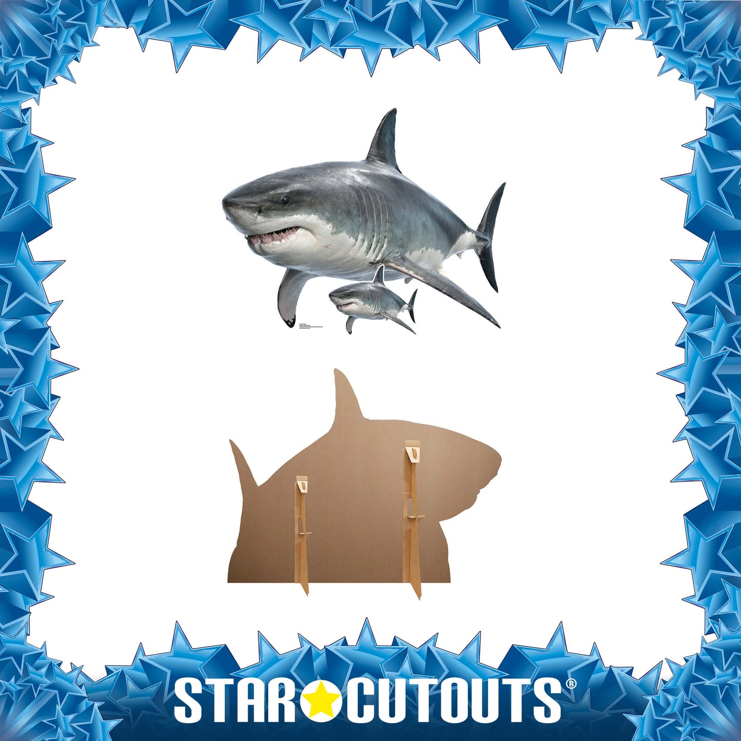 SC4442 Shark Real Height 94cm Width 120cm - mycardboardcutout