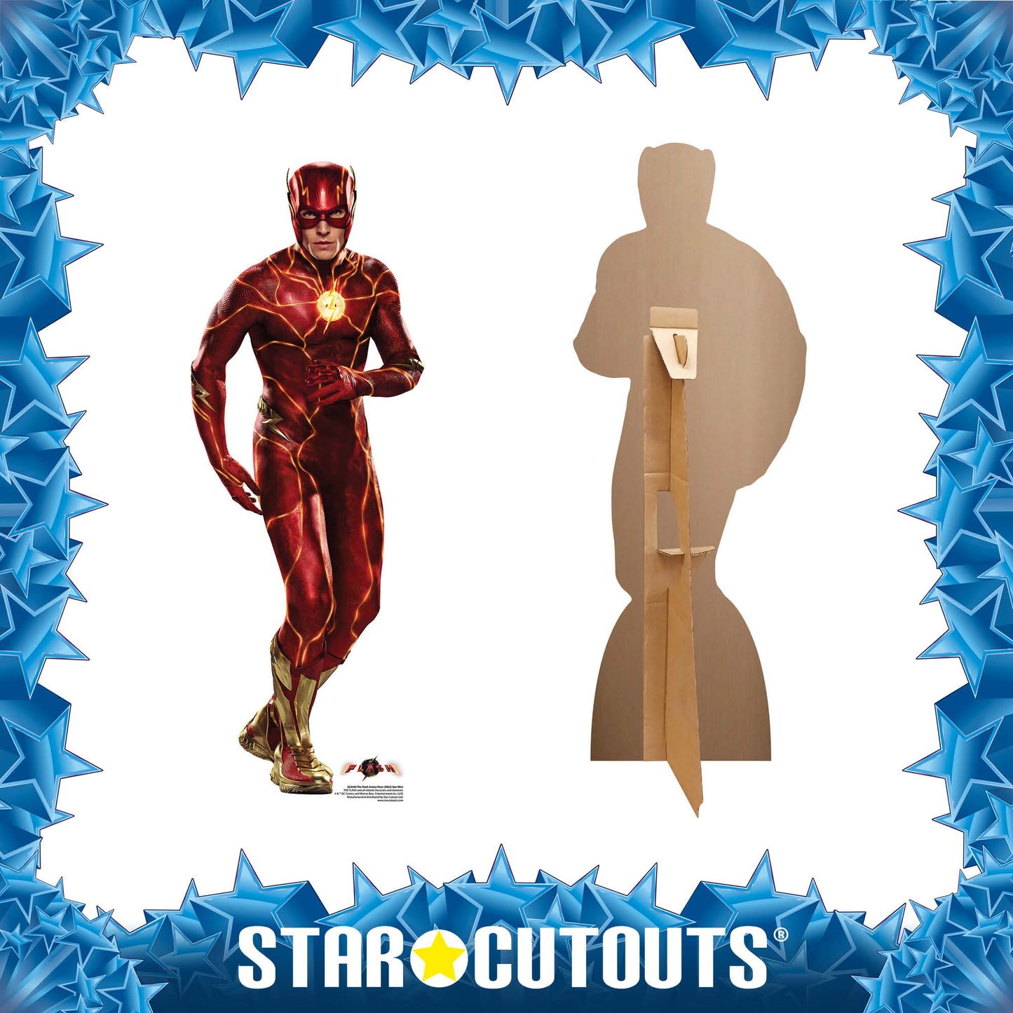 The Flash Ezra Miller Action Pose 2023 Star Mini Cardboard Cutout - mycardboardcutout