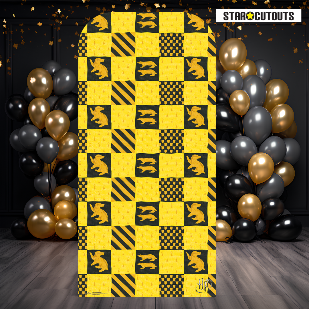 SC4448 Hufflepuff Hogwarts House Backdrop - Sailboard Harry Potter Cardboard Cut Out Height 193.00cm - mycardboardcutout