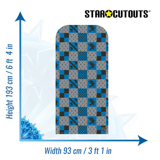 SC4449 Ravenclaw Hogwarts House Backdrop - Sailboard Harry Potter Cardboard Cut Out Height 193.00cm - mycardboardcutout