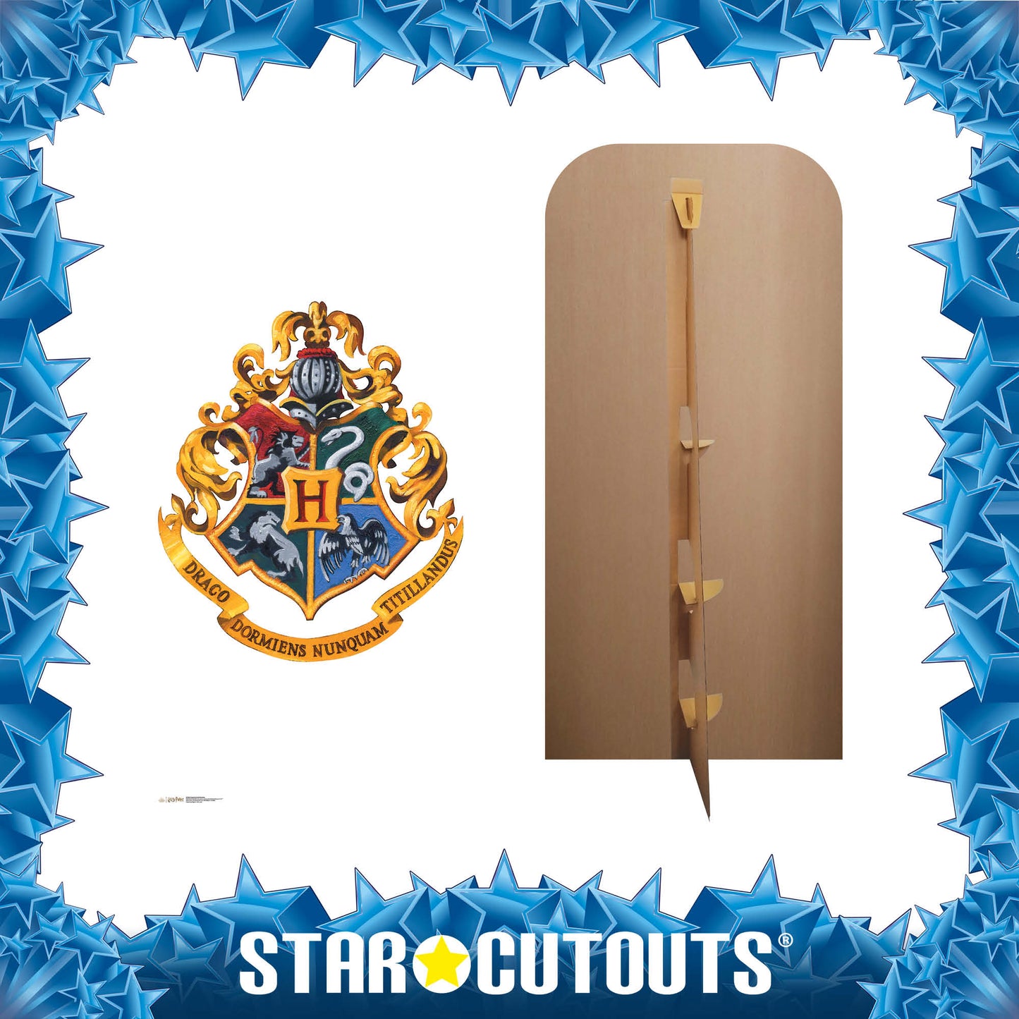 SC4450 Hogwarts Crest Backdrop - Sailboard Harry Potter Cardboard Cut Out Height 193.00cm - mycardboardcutout
