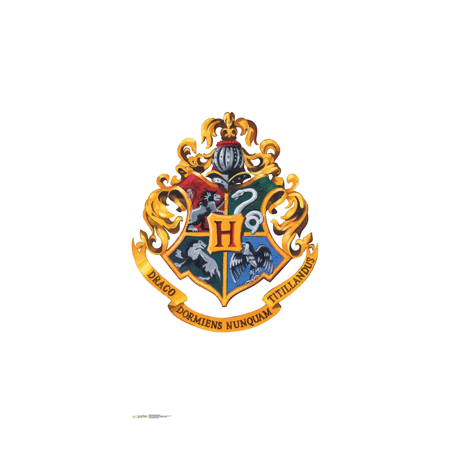 SC4450 Hogwarts Crest  Backdrop -  Sailboard Harry Potter Cardboard Cut Out Height 193.00cm