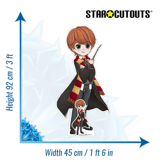 SC4453 Cute Ron Weasley Animated Cardboard Cut Out Height 92cm - mycardboardcutout
