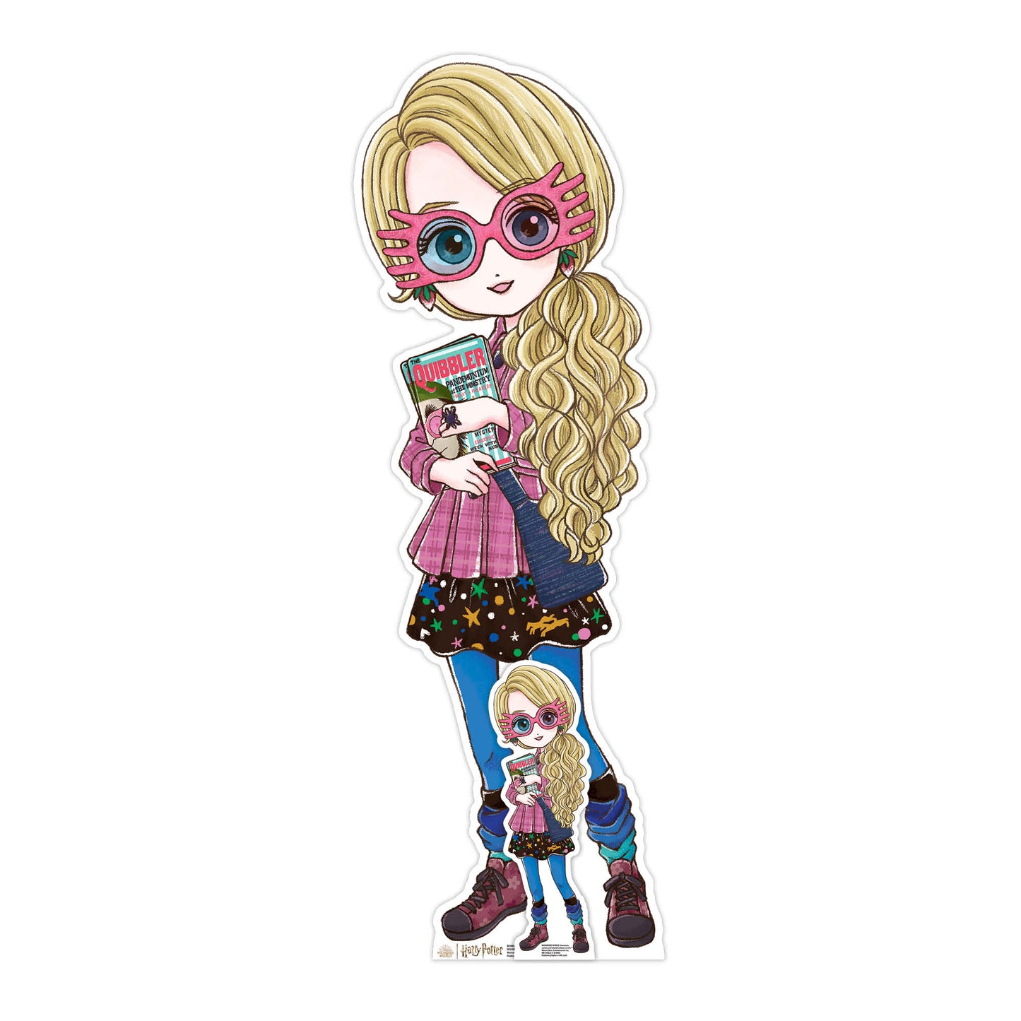SC4456 Cute Luna Lovegood Animated Cardboard Cut Out Height 92cm - mycardboardcutout