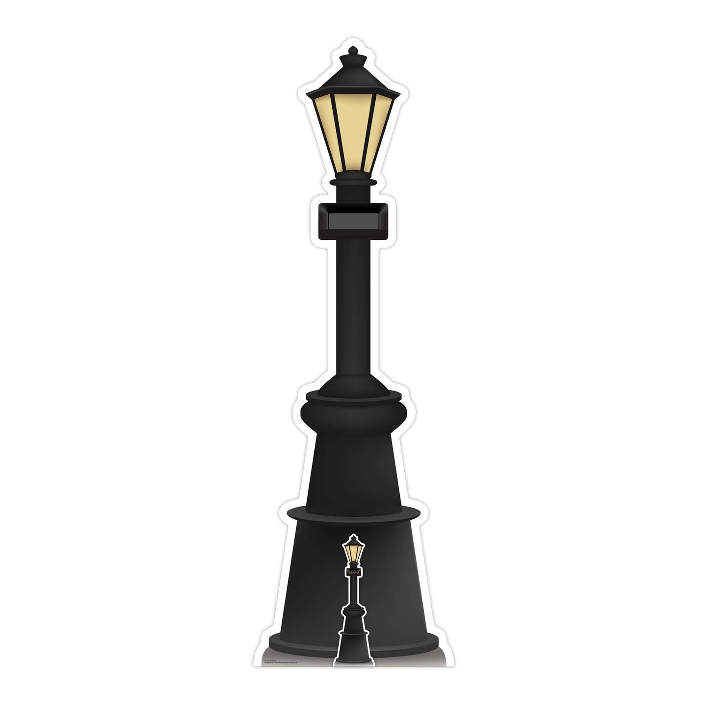 SC4458 Lampost Blank Sign Victorian Era Cardboard Cut Out Height 189cm - mycardboardcutout
